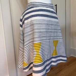 Anthologie’s Plenty by Tracy Reece A-line White and Blue Skirt size M